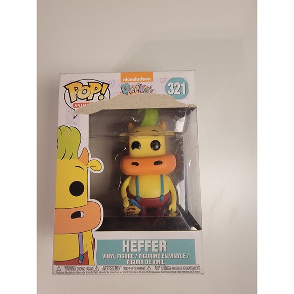 Funko Other - Funko Pop Rocko's Modern Life Heffer 321 Vinyl Figure Nickelodeon damaged box